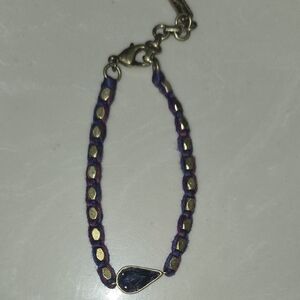 Silpada Purple and Gold Bracelet